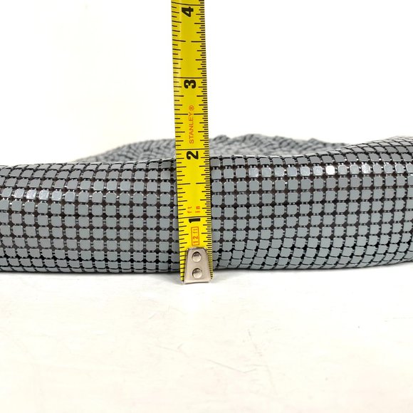 VTG Metal Mesh Evening Purse Handbag Creative Designs of Italy Gray Hong Kong - Picture 14 of 15